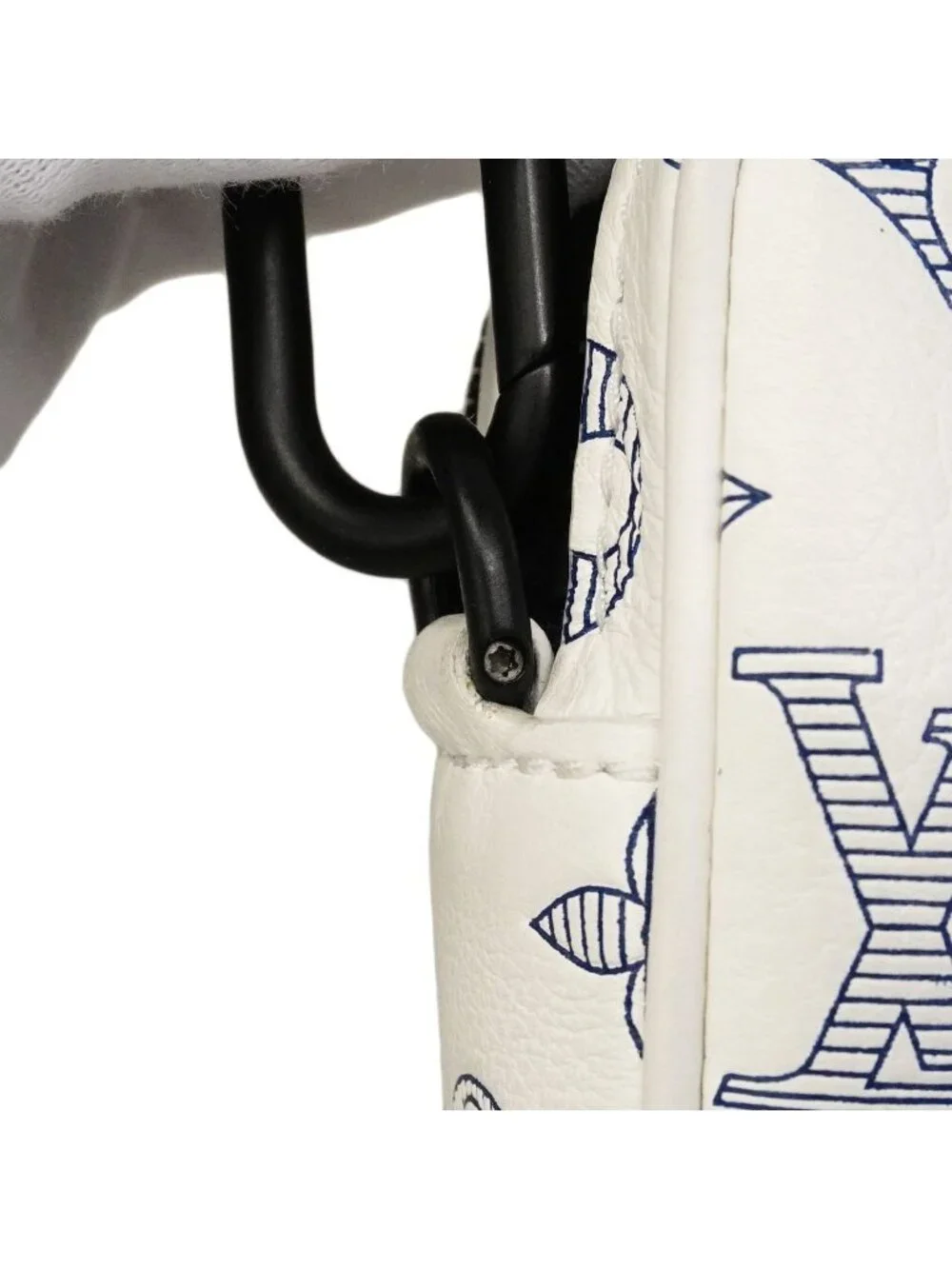 Louis Vuitton Shoulder Bag Monogram Shadow Alpha Wearable Wallet NV White